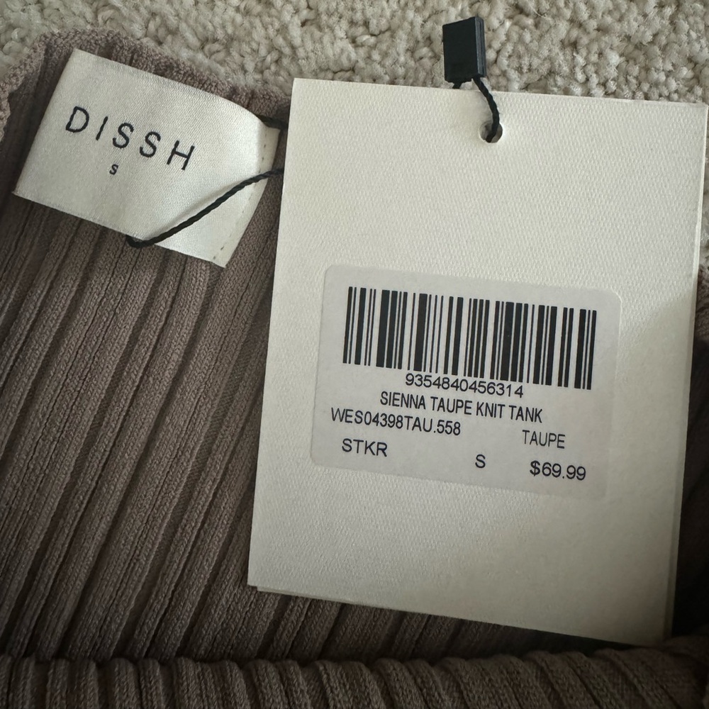 NWT Dissh Sienna knit tank